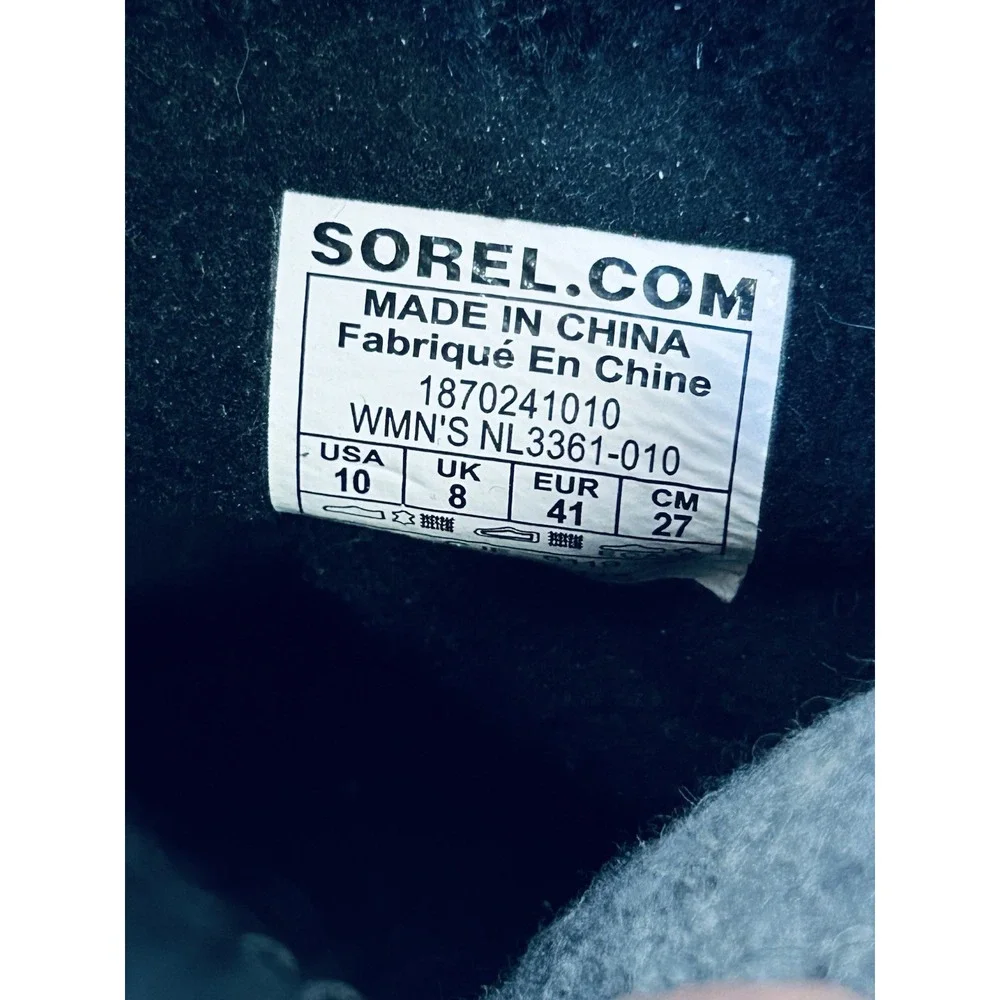 Sorel Joan of Arctic Wedge II Cozy boots in black Wedge Heel Lace Up 10 Warm